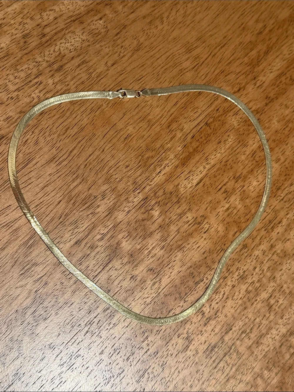 10K Gold Herringbone Necklace